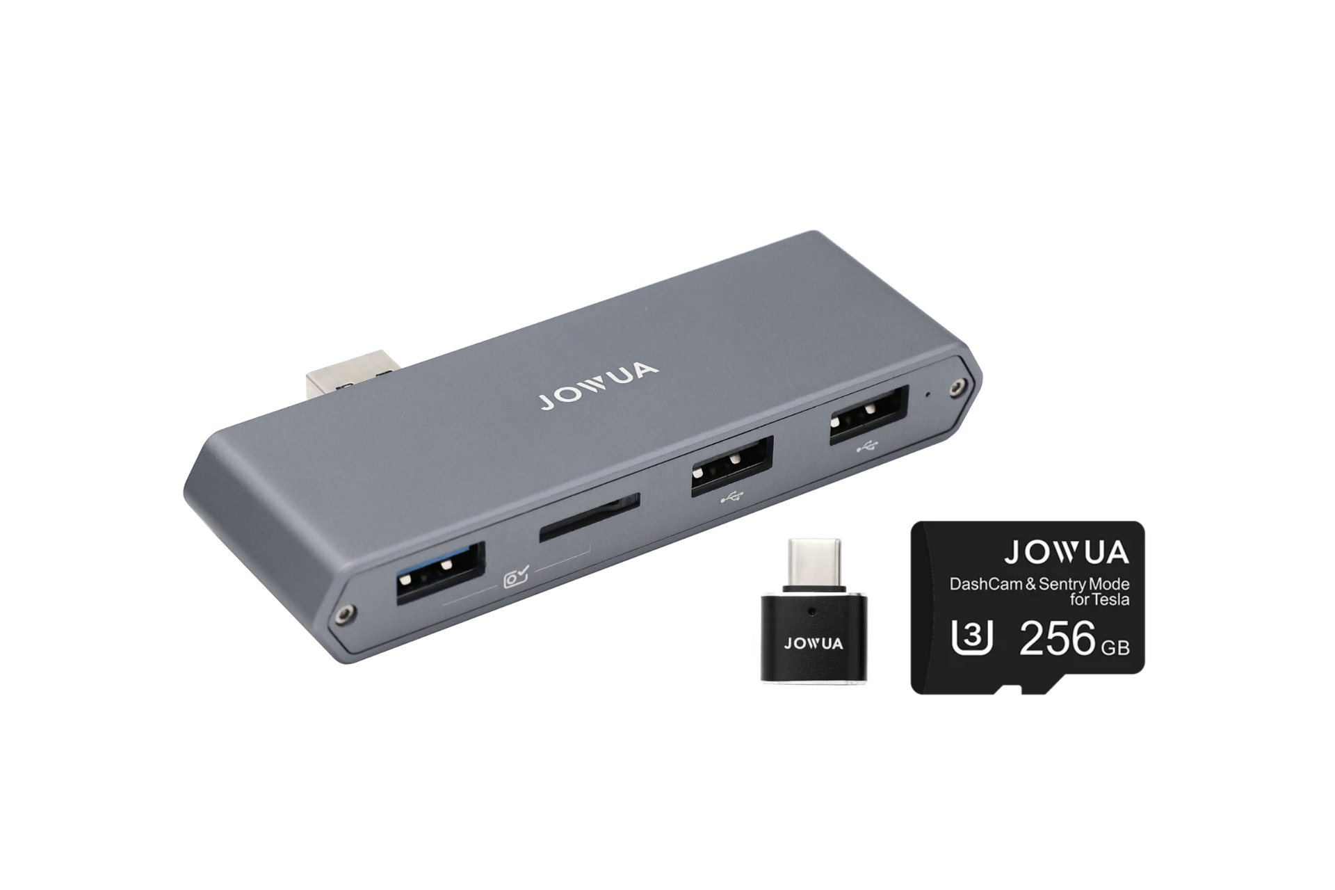 JOWUA Tesla雙用儲存HUB (讀卡器 & 原廠 USB) (Model S/X/Model 3煥新版 2024+/Cybertruck)