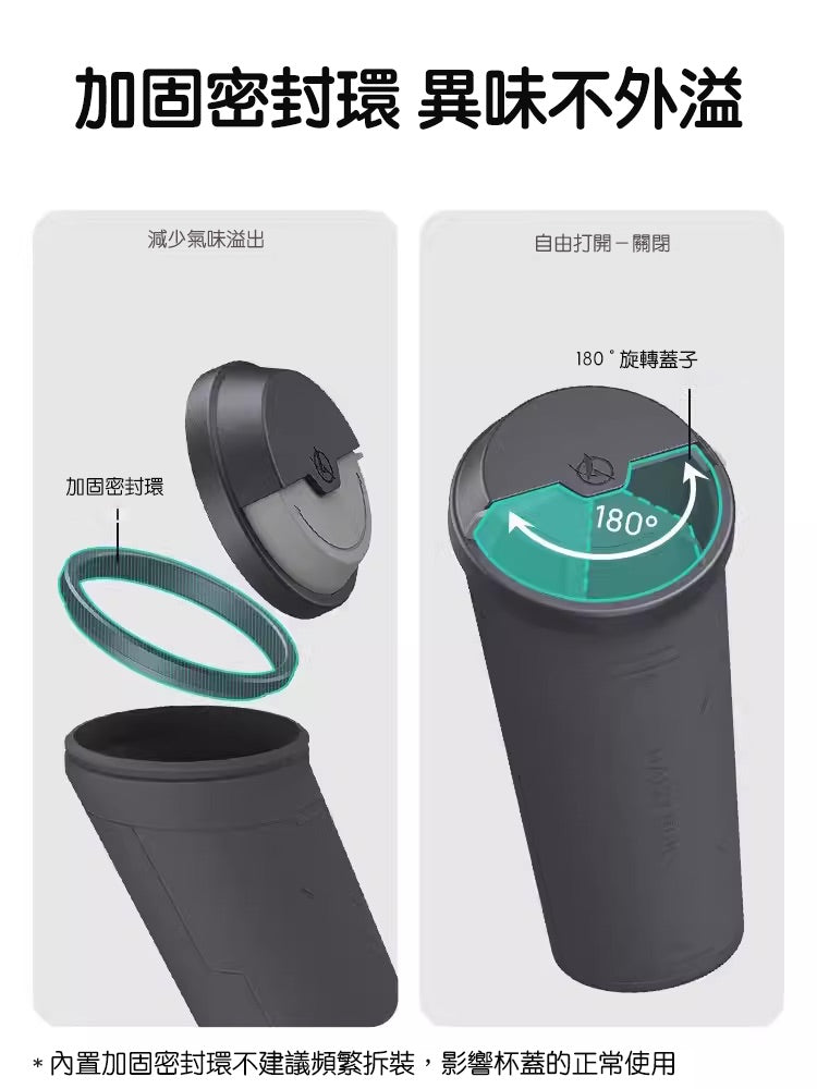 HALOBLK 黑洛 全車系適用車用垃圾桶