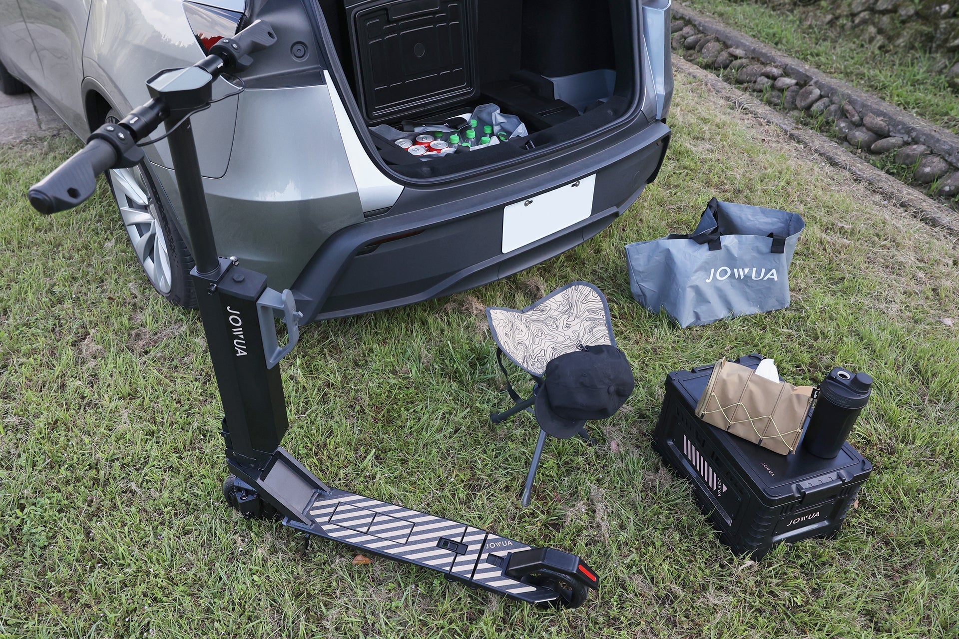 JOWUA Type-C & 點菸器 雙軌車用行動冰箱 (Model Y全車系)