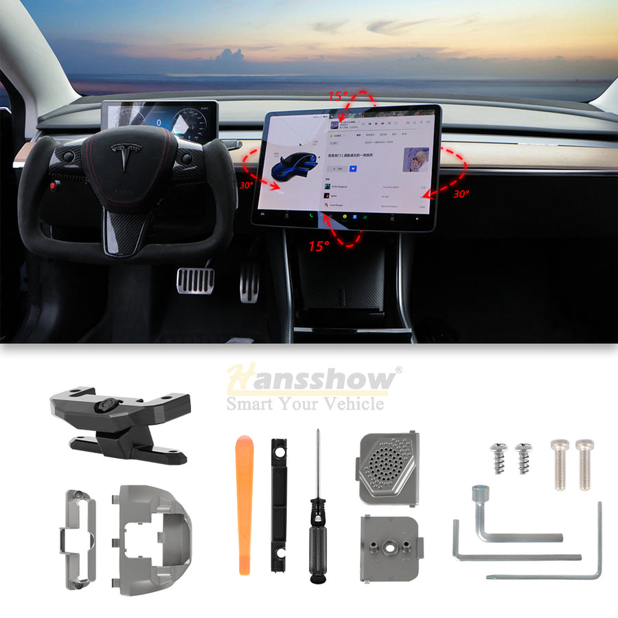 Hansshow Model 3/Y 螢幕旋轉支架