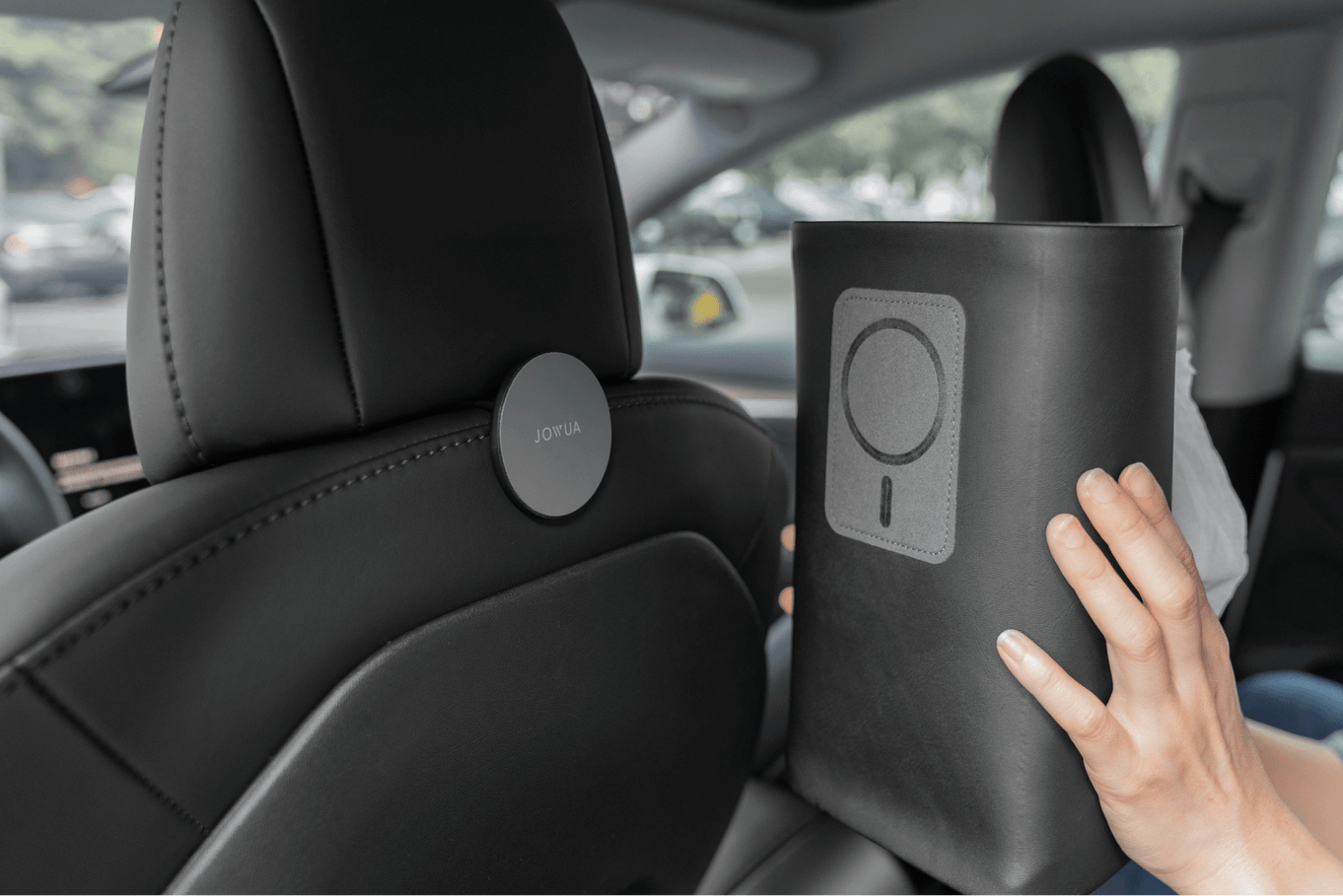 Jowua MagSafe Model 3/Y 磁吸掛鉤/面紙盒組