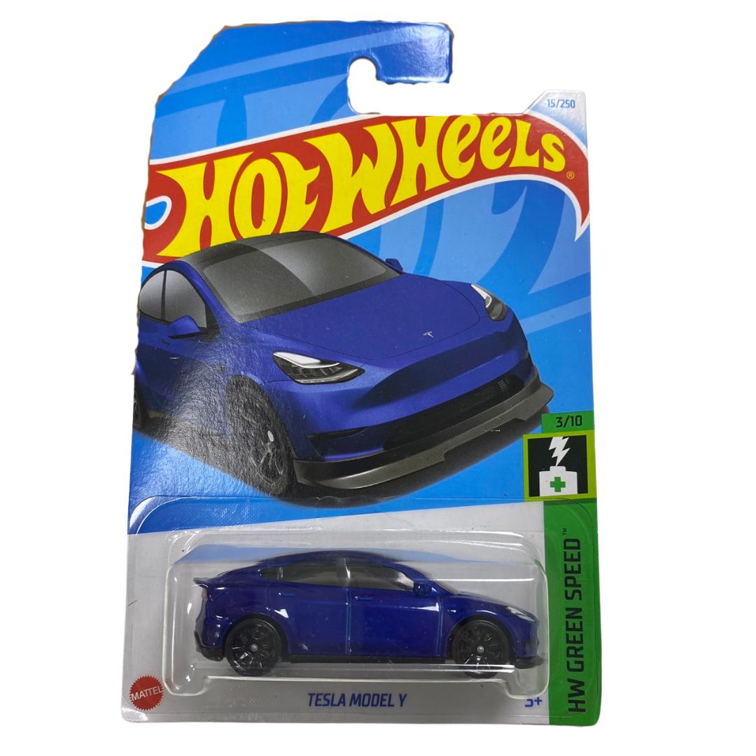 Hot Wheels Model Y 白色/夜銀/藍色 模型小車車