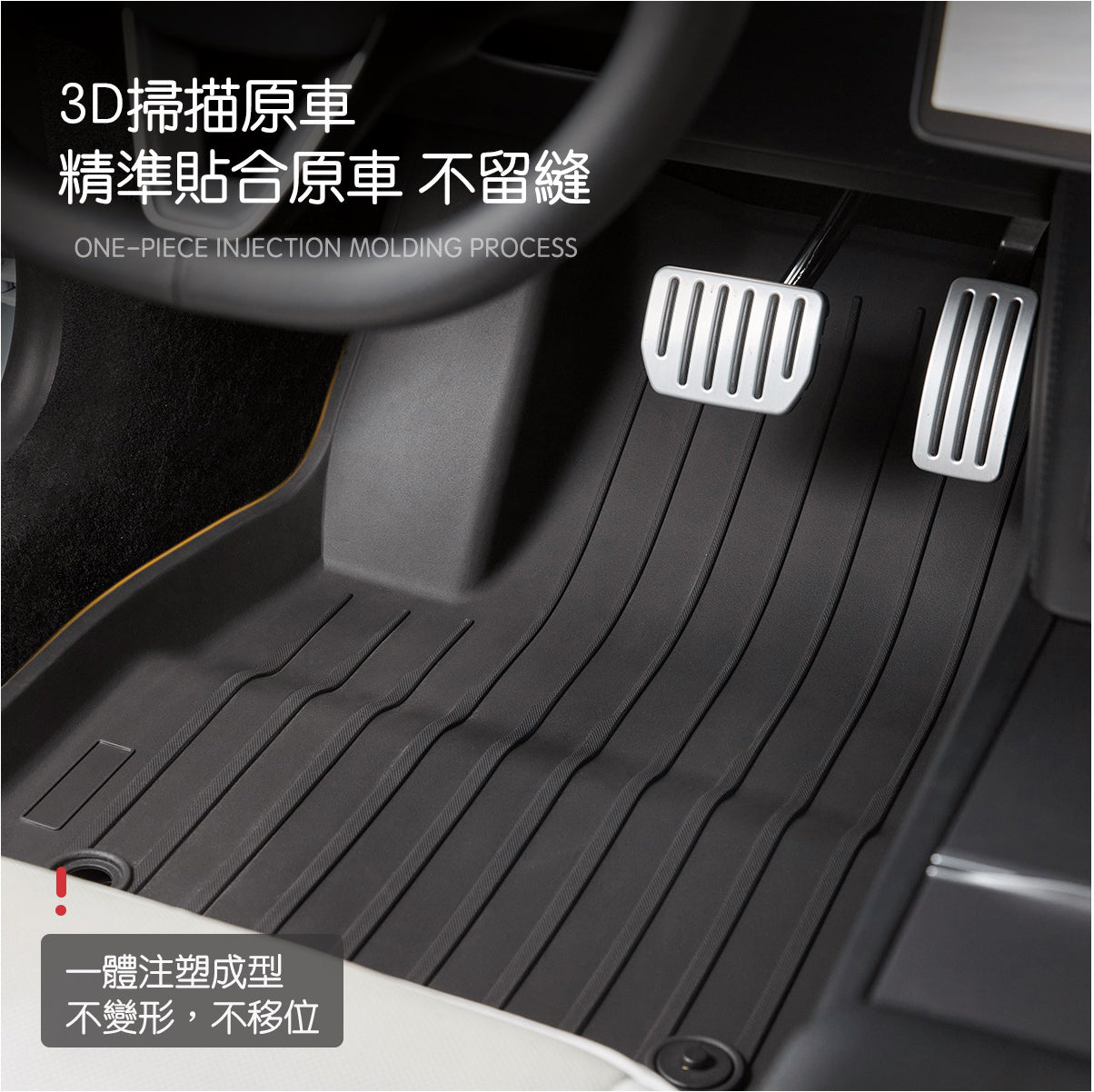 TPARTS Model 3 Highland煥新版3 雙層美尼斯毯腳踏墊