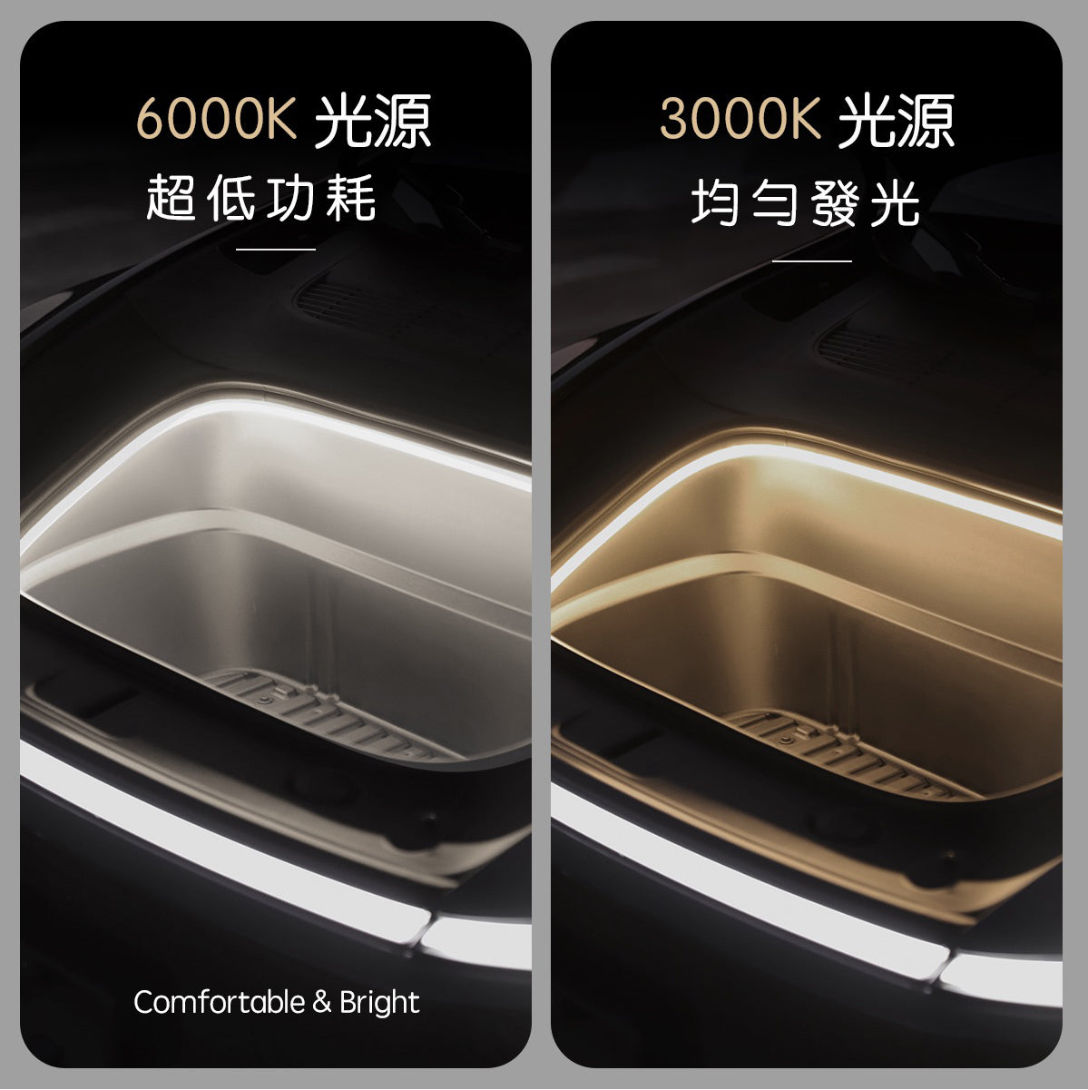 TPARTS TPARTS 特斯拉 2026+煥新版Model Y (無緊急按鈕） 智能感應前/後行李箱雙色氛圍燈