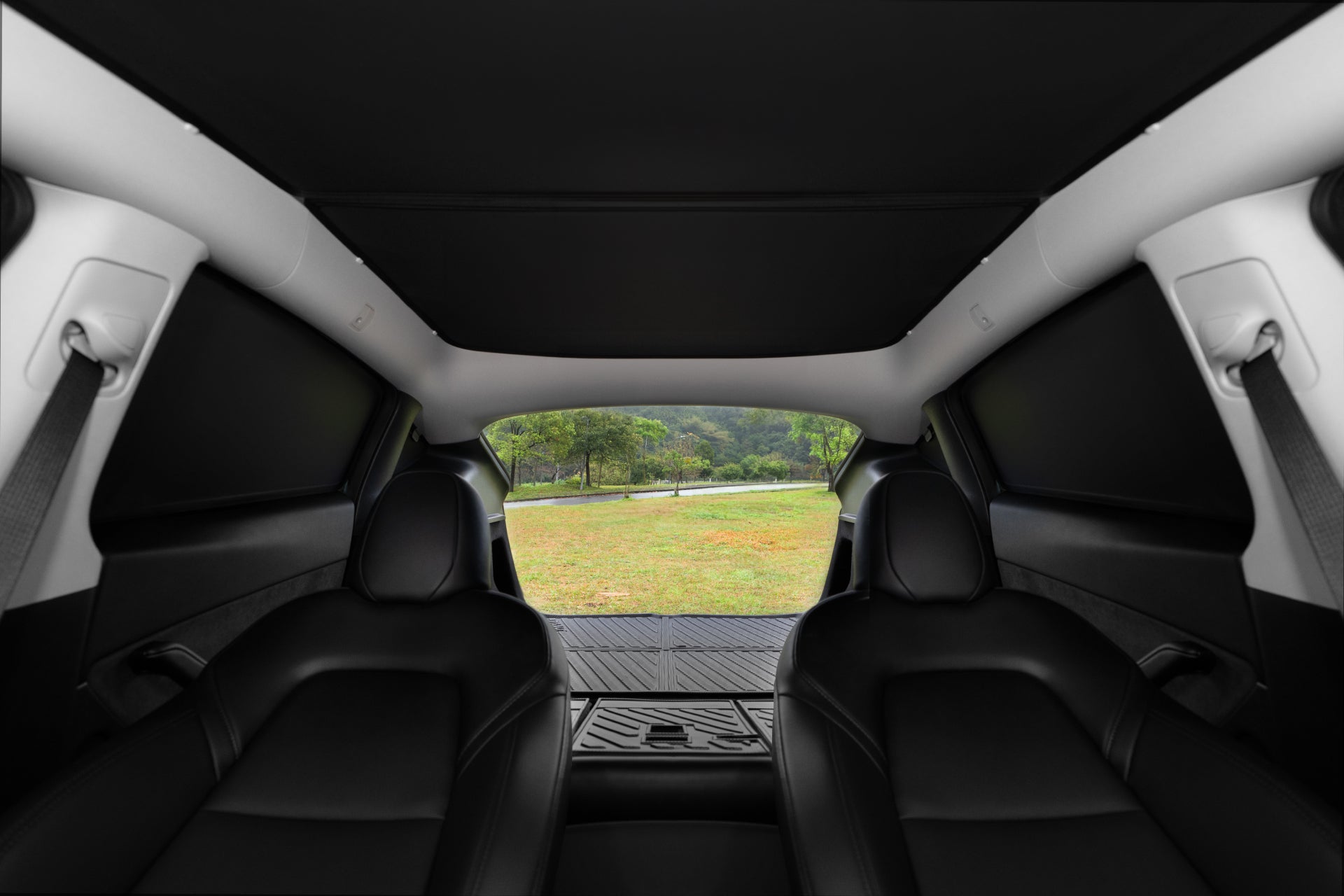 JOWUA 側窗＋尾門遮陽簾 (Model Y 煥新版 2025+/2021-2024)